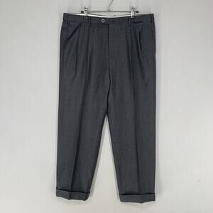 Brioni Men Cannes Dress Pants 36 Gray Twill Wool Italy Chino Trousers Work 28.5"